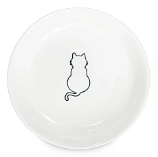 Haisenpet Миска керамическая Кошка, белая